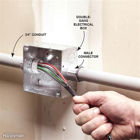 conduit pulled away from junction box|pvc pipe pulled out.